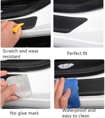 Car Door Plate Sill Scuff Cover Anti Scratch Decal Sticker Protector Accessories