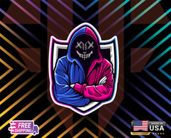 HACKER COVERING,USA STICKERVYNIL,DECAL CAR LAPTOP,ETC LAMINATE, 6YEARS+FREE GIFT
