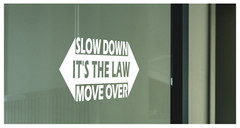 Slow Down Move Over Decal – High-Performance Vinyl Safety Sticker for Vehicles