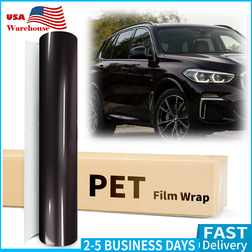 Genuine Gloss Black Vinyl Wrap Car Auto Sticker PET Film Decal Bubble Free Sheet