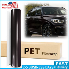 Genuine Gloss Black Vinyl Wrap Car Auto Sticker PET Film Decal Bubble Free Sheet