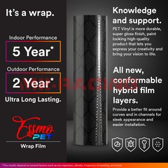 PET Honeycomb Carbon Fiber Gloss Black Hex Car Vehicle Vinyl Wrap Decal Sheet