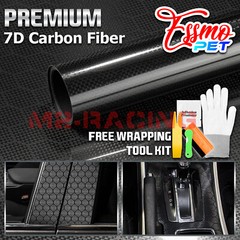 PET Honeycomb Carbon Fiber Gloss Black Hex Car Vehicle Vinyl Wrap Decal Sheet