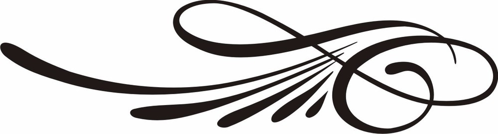 CUSTOM GRAPHIC SCROLL PINSTRIPING DECAL # 31 6.50 X 1.75