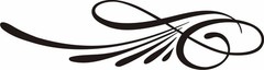 CUSTOM GRAPHIC SCROLL PINSTRIPING DECAL # 31 6.50 X 1.75