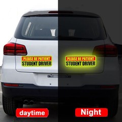 3Pcs Sticker Decal Bumper Student Driver Magnet Car Signs Please & Be Patient