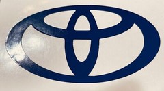ONE Toyota Logo Vinyl Decal Many Large Sizes & Colors Available & FREE Ship