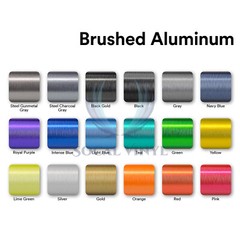 Premium Silver Brushed Aluminum Steel Vinyl Wrap Sticker Decal Film Air Release