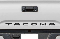 BLACK Tailgate Insert Letters Decal Vinyl Stickers for Toyota Tacoma 2016-2023
