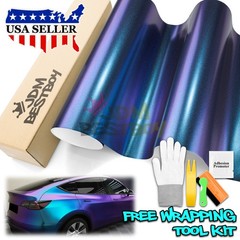 Galaxy Dust Matte Purple Teal Metallic Sticker Decal Vinyl Wrap Sheet Film DIY