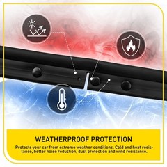 For Honda Civic EG 1992-95 Sedan 4door Rubber Weatherstrip Seal Front Hood 1-10X