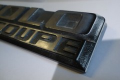 “Polo COUPE” lettering black/chrome for VW Polo 2 (86C) rear Original
