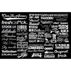 JDM Sticker Pack Vinyl 20 Random Stickers You Choose Color (Tgish+SH) #H5U