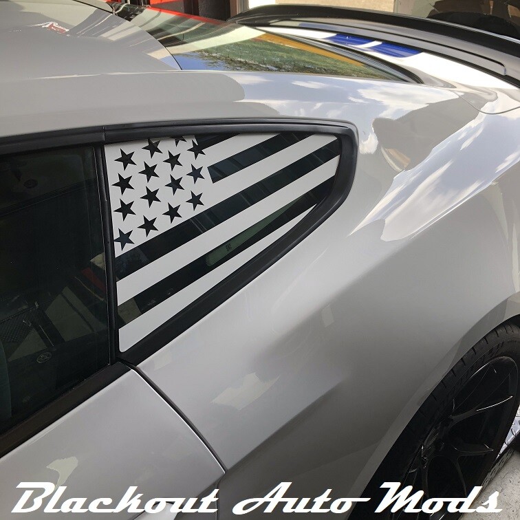 American Flag Vinyl Decal For Mustang GT GT350 2015 2016 2017 2018 2019 2020