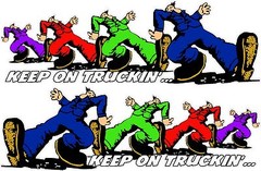 Keep on Truckin’ Right & Left XX Large 48″ x 18″ Decals