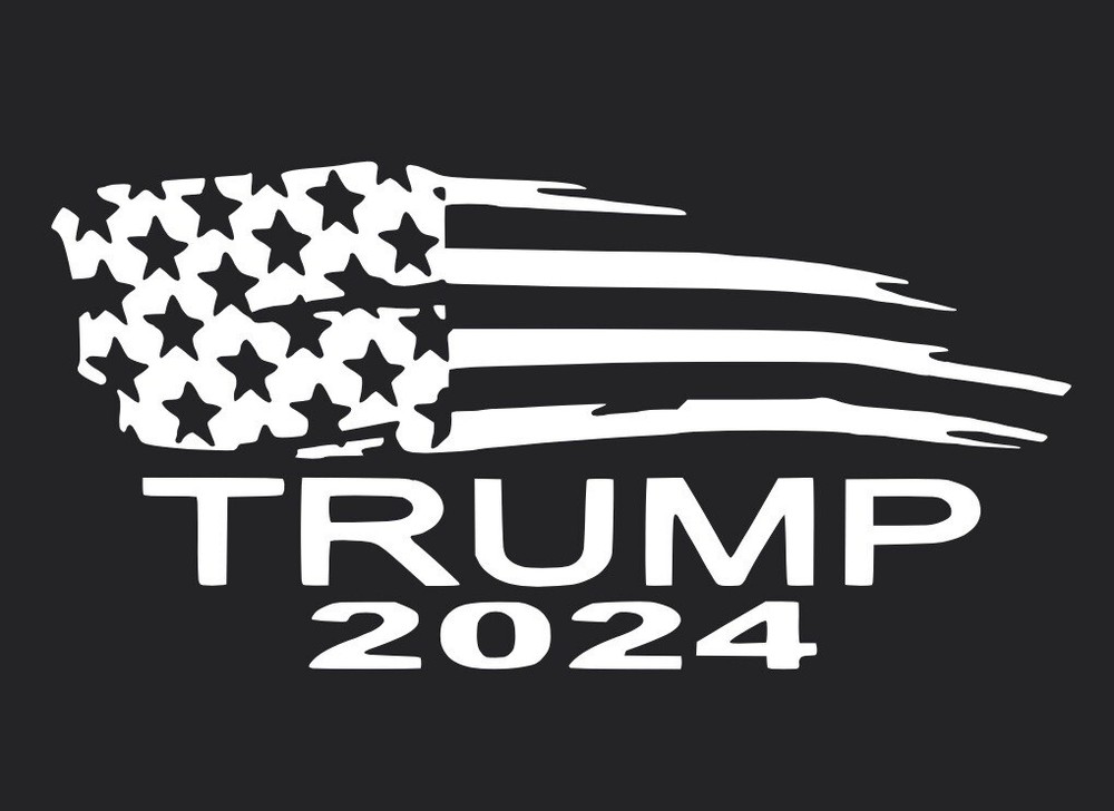 Die Cut Vinyl Decal – President Donald Trump – 2024 Maga Make America Great