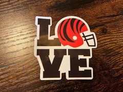 Motorcycle Sticker for Helmets or toolbox #13,197 NFL Cincinnati Bengals