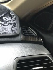 Black Titanium Dashboard Side Vent Overlay Cover For Honda Accord 8th 2008-2013