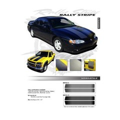 Rally Stripe Hood Graphic Kit Charcoal