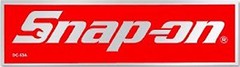 2 Licensed Snap On Tools Logo Stickers / w Chrome Style Border 3 x 1 Inch