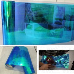 60″x12″ Chameleon Neo Blue Headlight Color Glass/Plastic Lens Tint Film Wrap