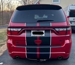 Dual 10″ stripes WITH HOOD SCOOP CUT OUT 2018 & UP Dodge Durango Hellcat RT SXT