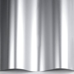 5FTx50FT PET Gloss Metallic Silver Vinyl Wrap Self-Adhesive Air Release US Stock