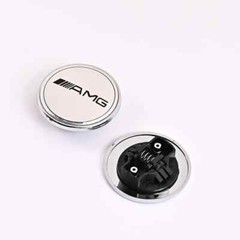 Car Metal 57mm Flat Hood Emblem Front Badge For Mercedes Benz AMG W212 W213 W205