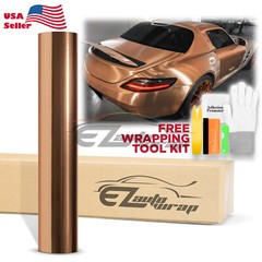 Chrome Aluminum Rose Gold Copper Vinyl Wrap Sticker Decal Sheet Film Air Release