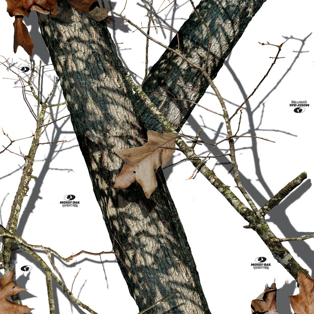 Mossy Oak Winter vinyl Wrap air release MATTE Finish 12″x12″