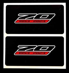 70th Anniversary Sun Visor Warning Label Blackouts fits 2023 Corvette C8