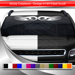 #149 TRIBAL SCROLL Decal Sticker Windshield Window Vinyl Graphic Design Car SUV