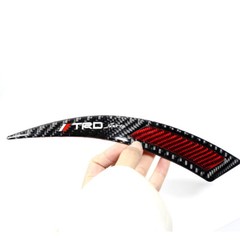 2PCS Carbon Fiber Car Wheel Eyebrow Arch Trim Lips Fender Flares Protector Strip
