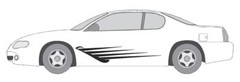 DECAL #A923 VINYL GRAPHIC AUTO SUV VEHICLE CROSS OVER MODERN TRUCK VAN CAR SEMI