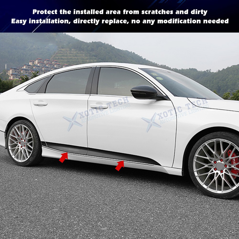 For Honda Accord 18-22 Gloss Black Door Side pre-cut Lower Stripe Decor Stickers