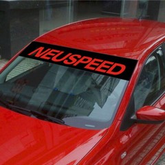 NEUSPEED Car Front Rear Windshield Decal Vinyl Sticker 130x21cm Universal Fit