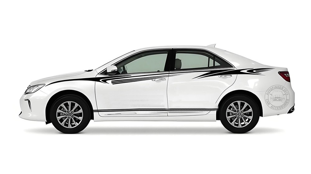 Graphics Vinyl Car Sticker For Toyota Camry Waist Line Stripe Side Skirt Decals