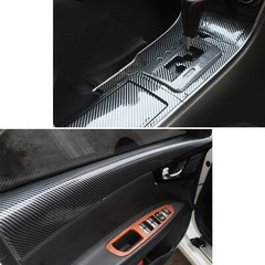 12″x60″ 5D Ultra Shiny Glossy Black Carbon Fiber Vinyl Wrap Sticker Decal Roll