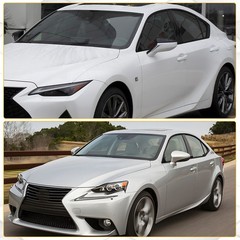 For Lexus IS (Sedan) 14-20 Glossy Black Chrome Delete Blackout Window Trim 1-10