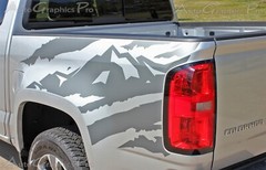 ANTERO Truck Bed Mountain Vinyl Graphic Decals Stripe 2015-2022 Chevy Colorado