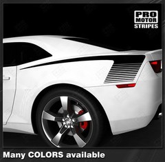 Chevrolet Camaro Rear Quarter Side Strobe Stripes Decals 2014 2015 Pro Motor