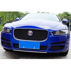 For Jaguar F-Pace XE XF XJ Blue Aluminum Front Bumper Grille Logo Bezel Cover