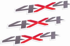 3pcs 19-21 4×4 Decal Sticker | Bedside Off Road Emblem
