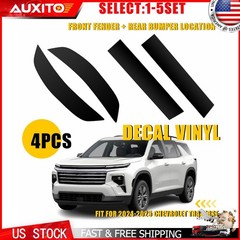 For 24+ Chevrolet Traverse Front And Rear Reflector Smoke Tint Vinyl Decal 4-20X
