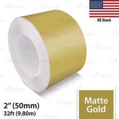 2″ Vinyl Pinstriping Pin Stripe Car Styling Tape Decal Sticker 50mm MATTE GOLD