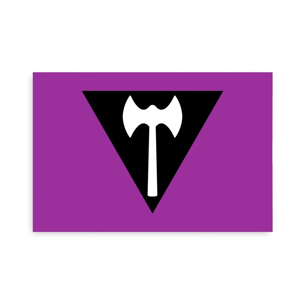 Labrys Lesbian Pride Flag Sticker – [4” x 6”]