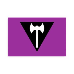 Labrys Lesbian Pride Flag Sticker – [4” x 6”]