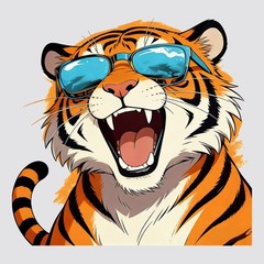 Sunglasses Animal Series Stickers Vinyl Personalized for Window Motorcycle Wall