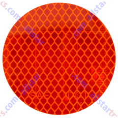 Amber/Red/White 3″ Round High Vis Reflective Stick-On Reflector DOT-SAE Trailer