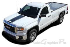 2014-2018 GMC Sierra MIDWAY RALLY Center Hood Racing Vinyl Graphics 3M Stripe